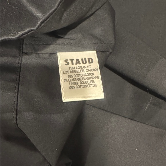 Staud Jackson Fit & Flare Dress black size medium quiet luxury - Picture 8 of 8